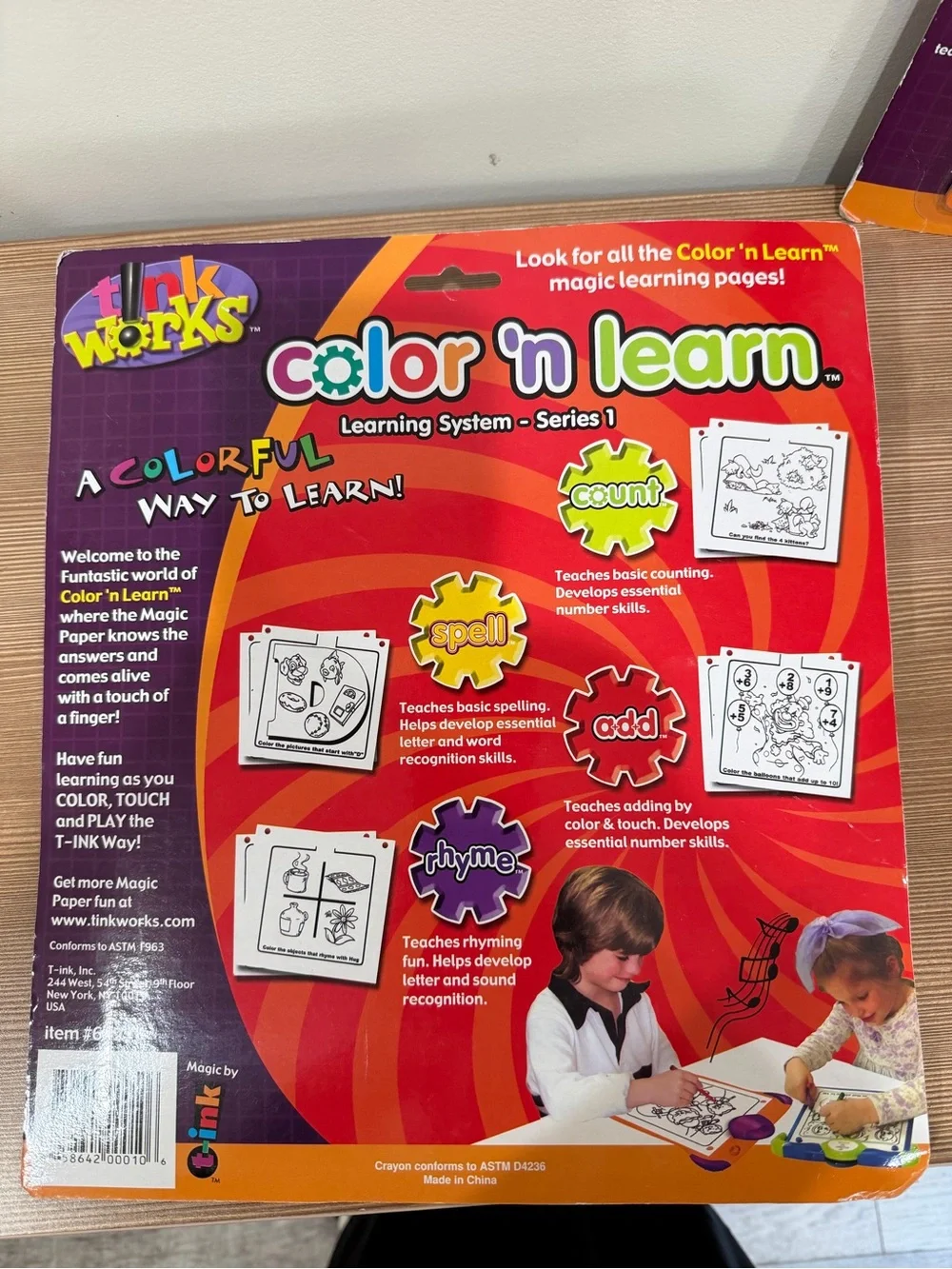 2 VTG Y2k T-Ink Works Color 'n Learn Series 1 Interactive Toy Set Add Spell NEW